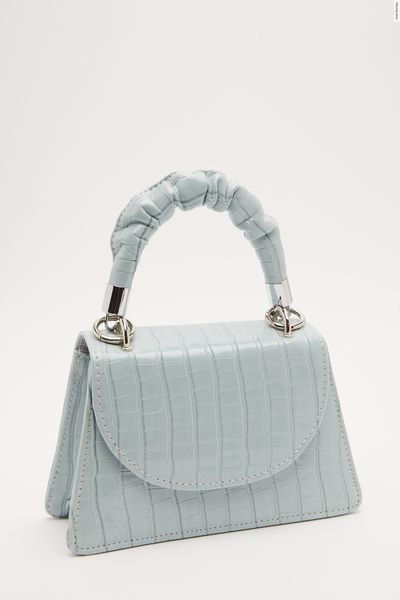 Blue Crocodile Mini Bag